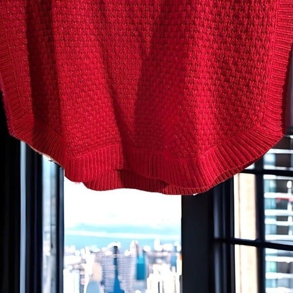 ST JOHNS BAY WOMENS Rumba Red Large Long‎ Sleeve Sweater New With Tags - Picture 4 of 5